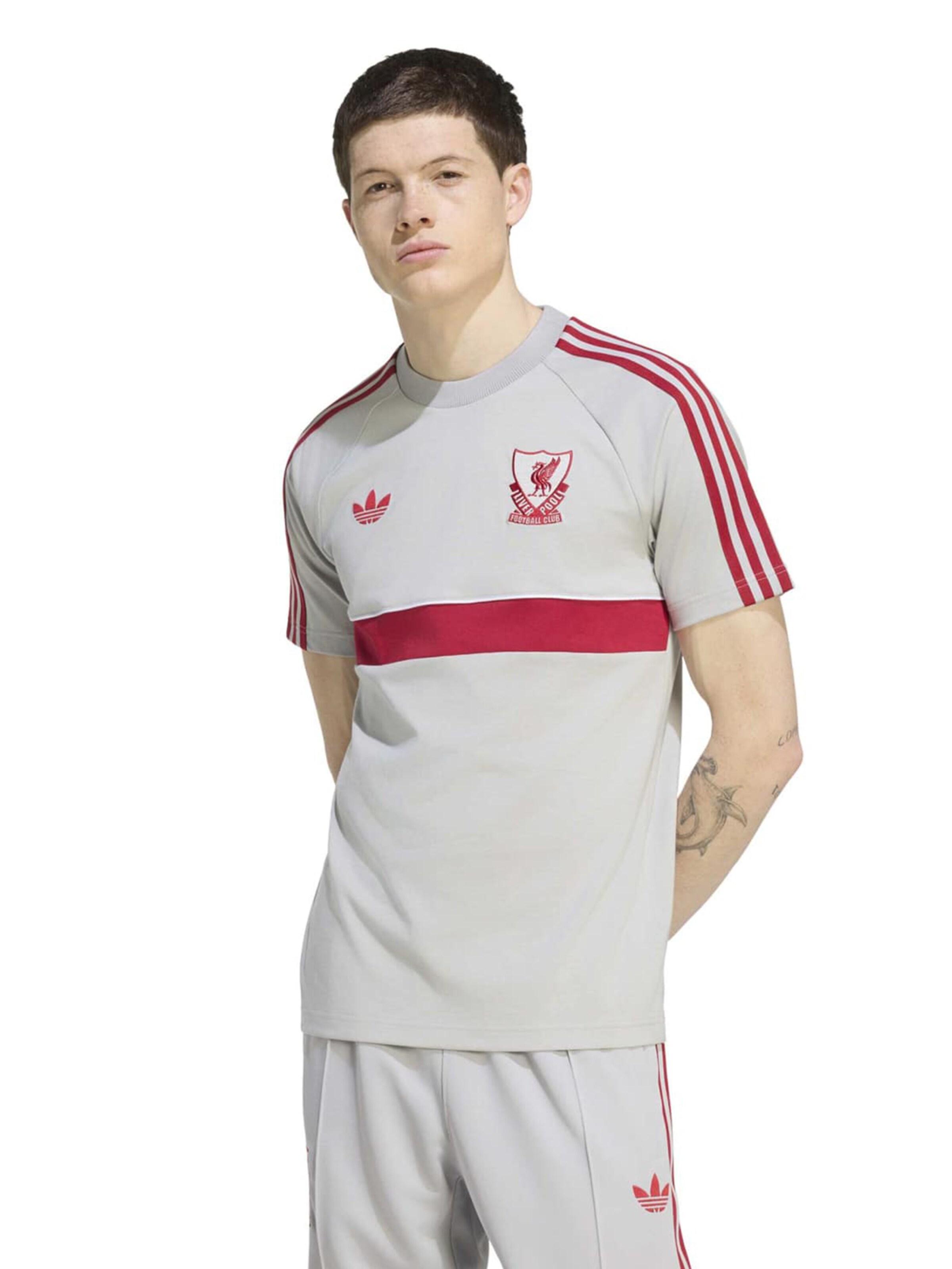 ADIDAS PERFORMANCE Функциональная футболка 'LFC OG2' в Серый: спереди