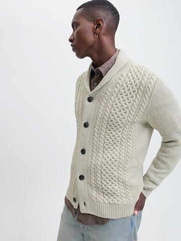 JACK & JONES Πλεκτή ζακέτα 'JJPAUL' σε λευκό