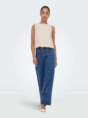 ONLY Laiad sääred Teksapüksid 'ONLWAUW', värv sinine