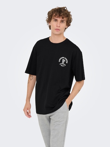 Only & Sons Футболка 'ONSNATHAN' в Черный