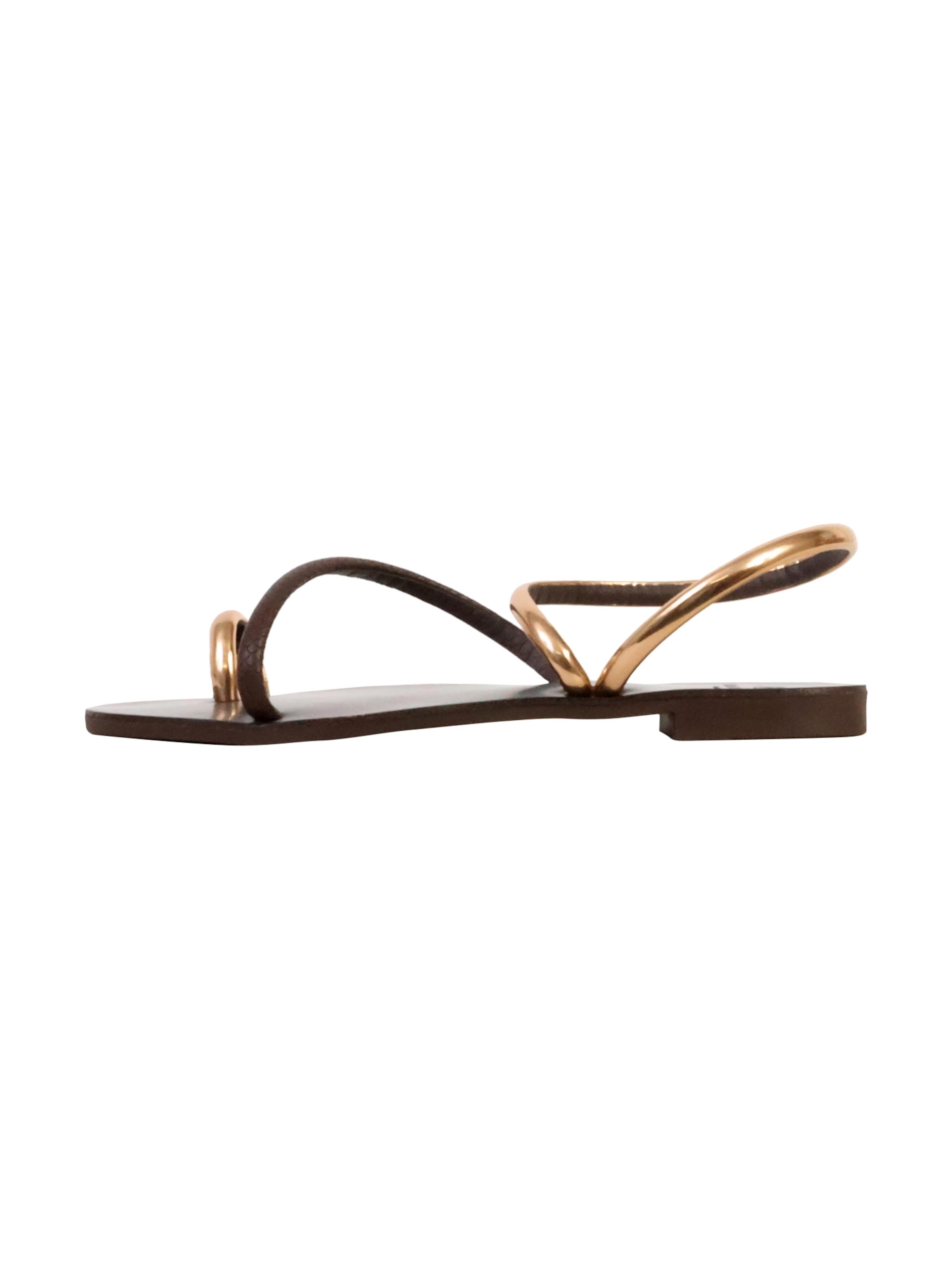 Sandales Super Mode en marron : devant