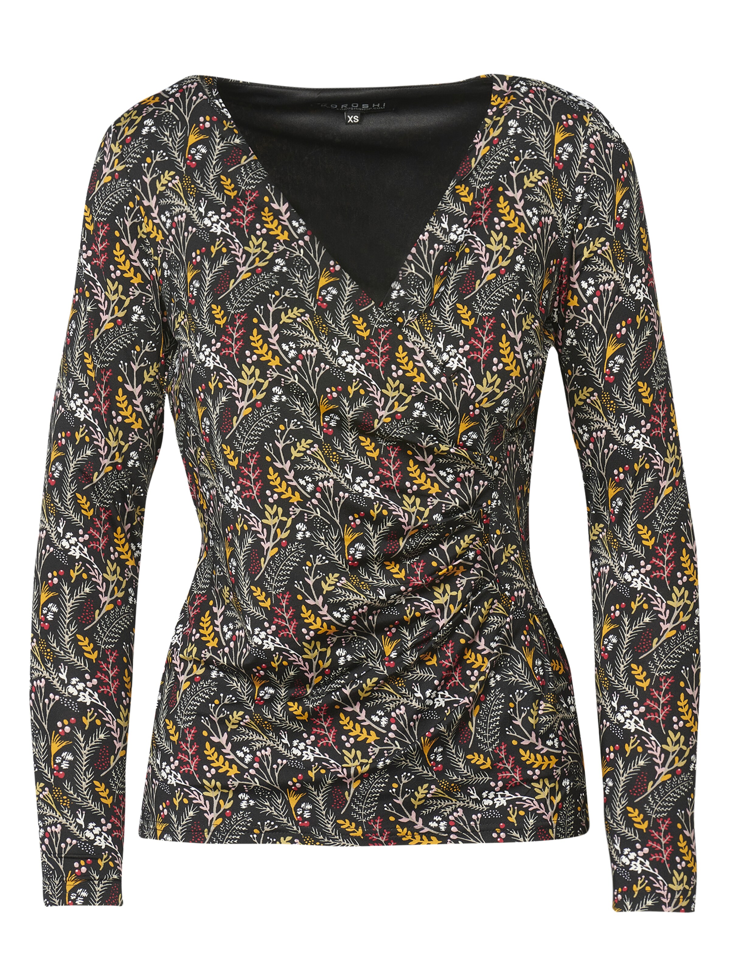 KOROSHI Shirt in Yellow / Red / Black / Off white, Item view