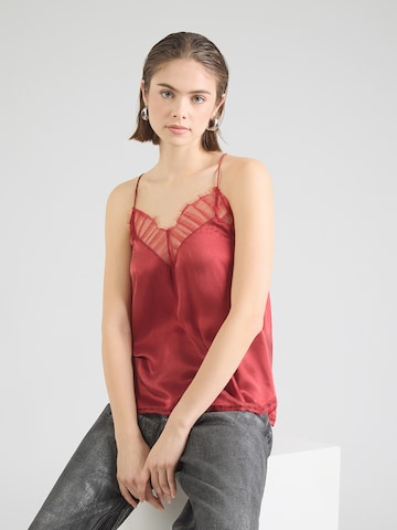 IRO Top 'BERWYN' in Red: front