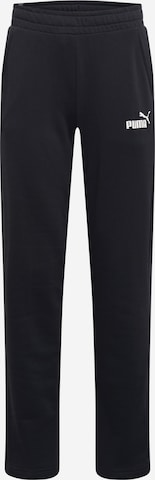 Loosefit Pantalon de sport PUMA en noir : devant