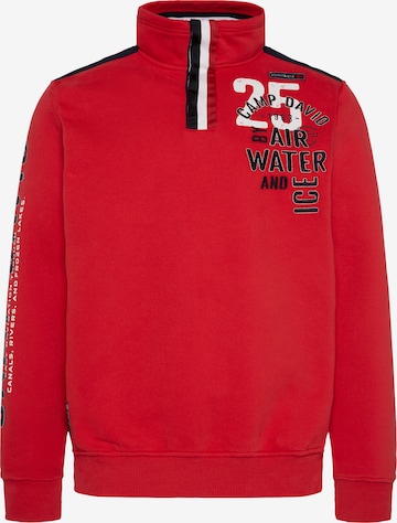 CAMP DAVID Sweatshirt in Rot: predná strana