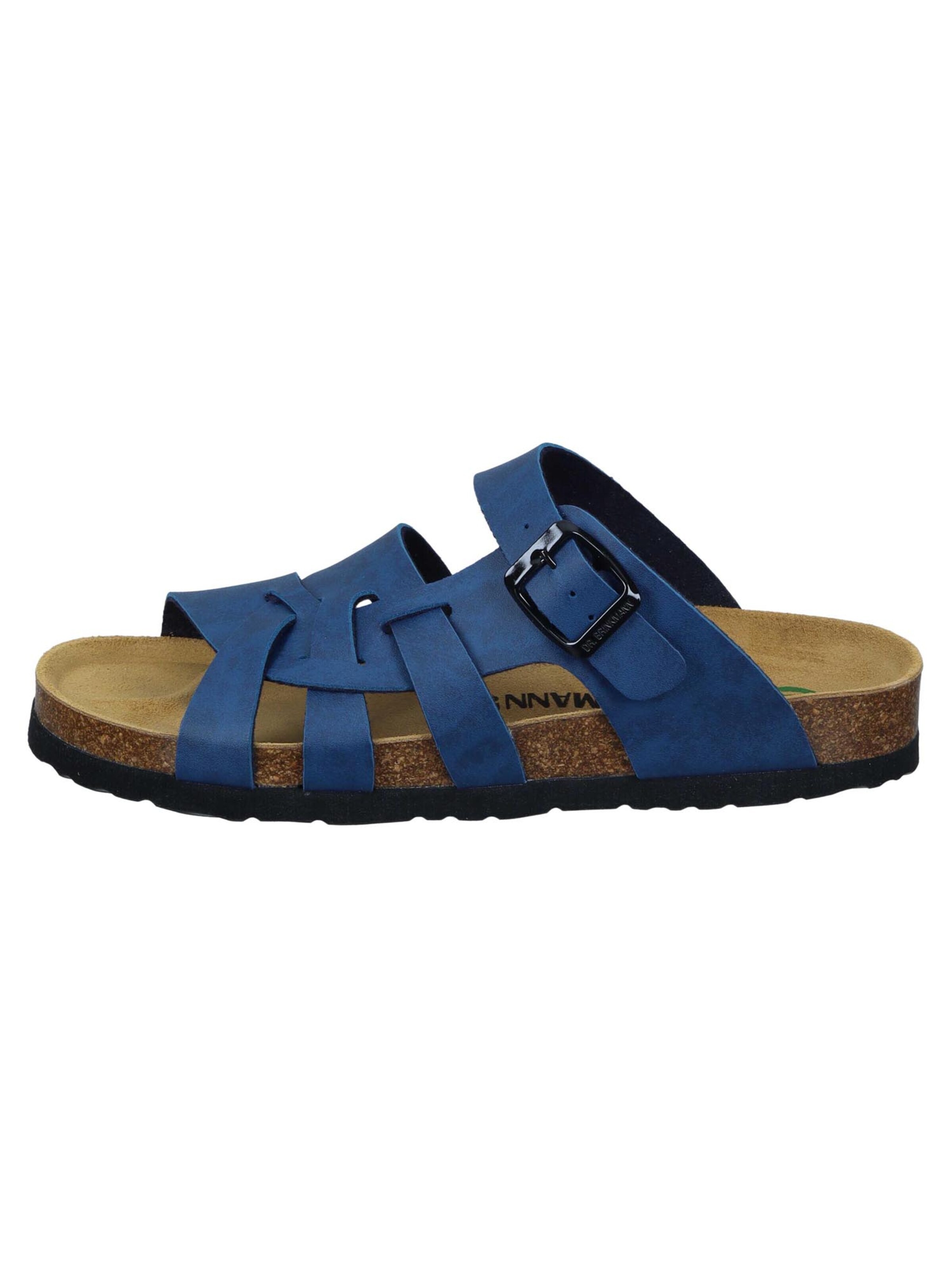 DR. BRINKMANN Mule 'Olivia' in Blue: front