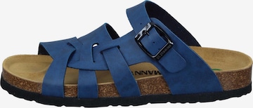 DR. BRINKMANN Muiltjes 'Olivia' in Blauw: voorkant