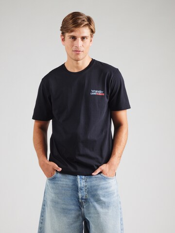 WRANGLER Футболка 'SMALL_AMERICANA' в Синий: спереди