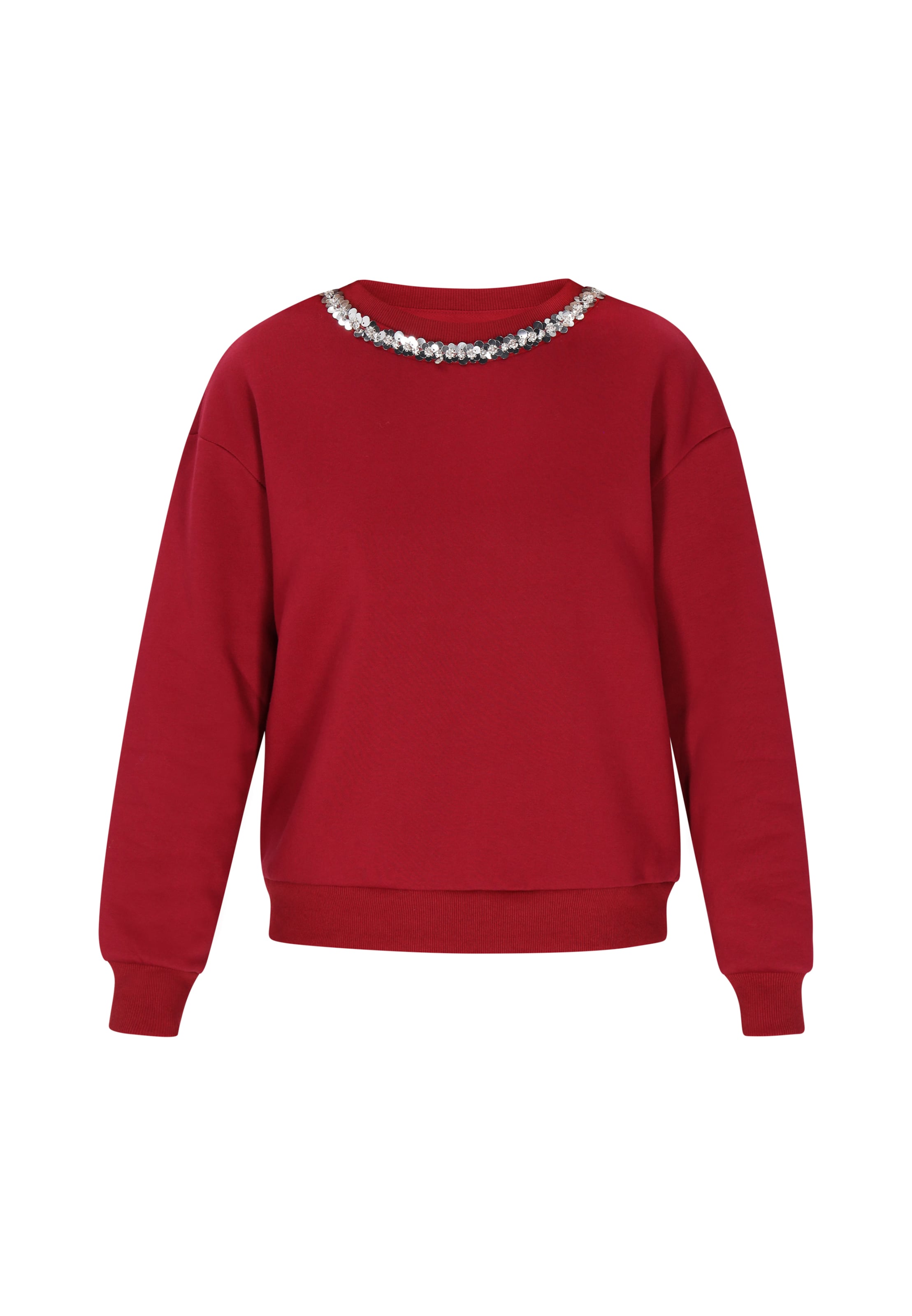 Sweat-shirt faina en rouge : devant