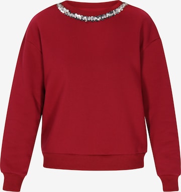 faina Sweatshirt in Lila: Vorderseite