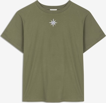 T-shirt Twist en vert : devant