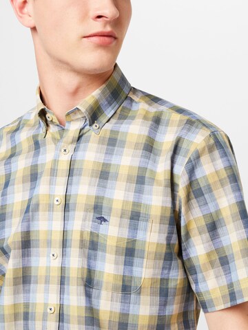 FYNCH-HATTON Regular fit Button Up Shirt in Blue