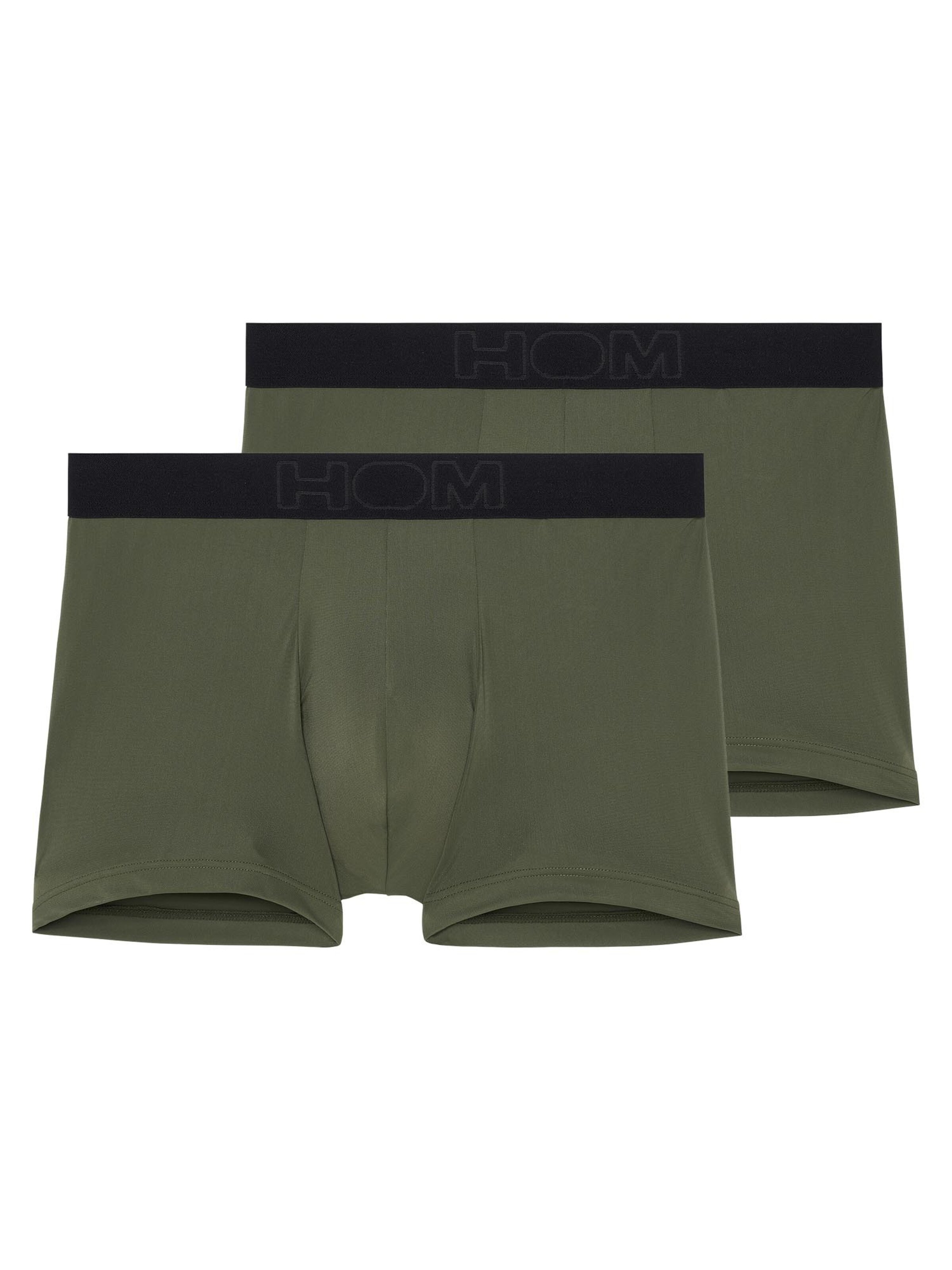 HOM Boxershorts 'Supersoft' in Groen: voorkant