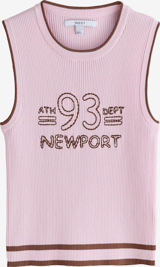 Next Gebreide top in XS in de kleur Bruin / Rosa, Productweergave