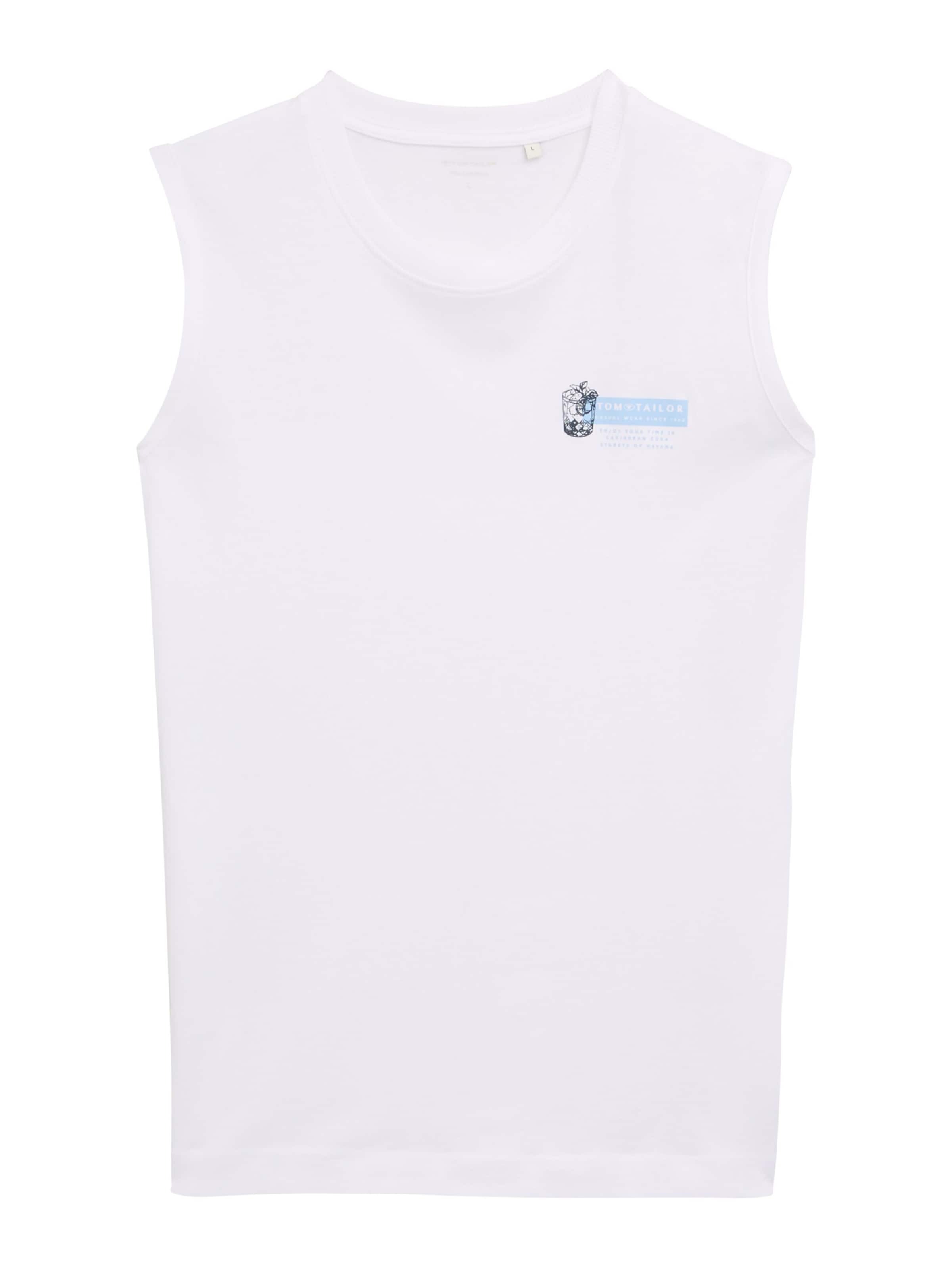 TOM TAILOR - Camisa em branco: frente