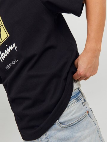 JACK & JONES - Camiseta 'Keith Haring' en negro