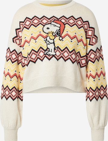 Cotton On Sweater 'SNOOPY CHRISTMAS' in White: front