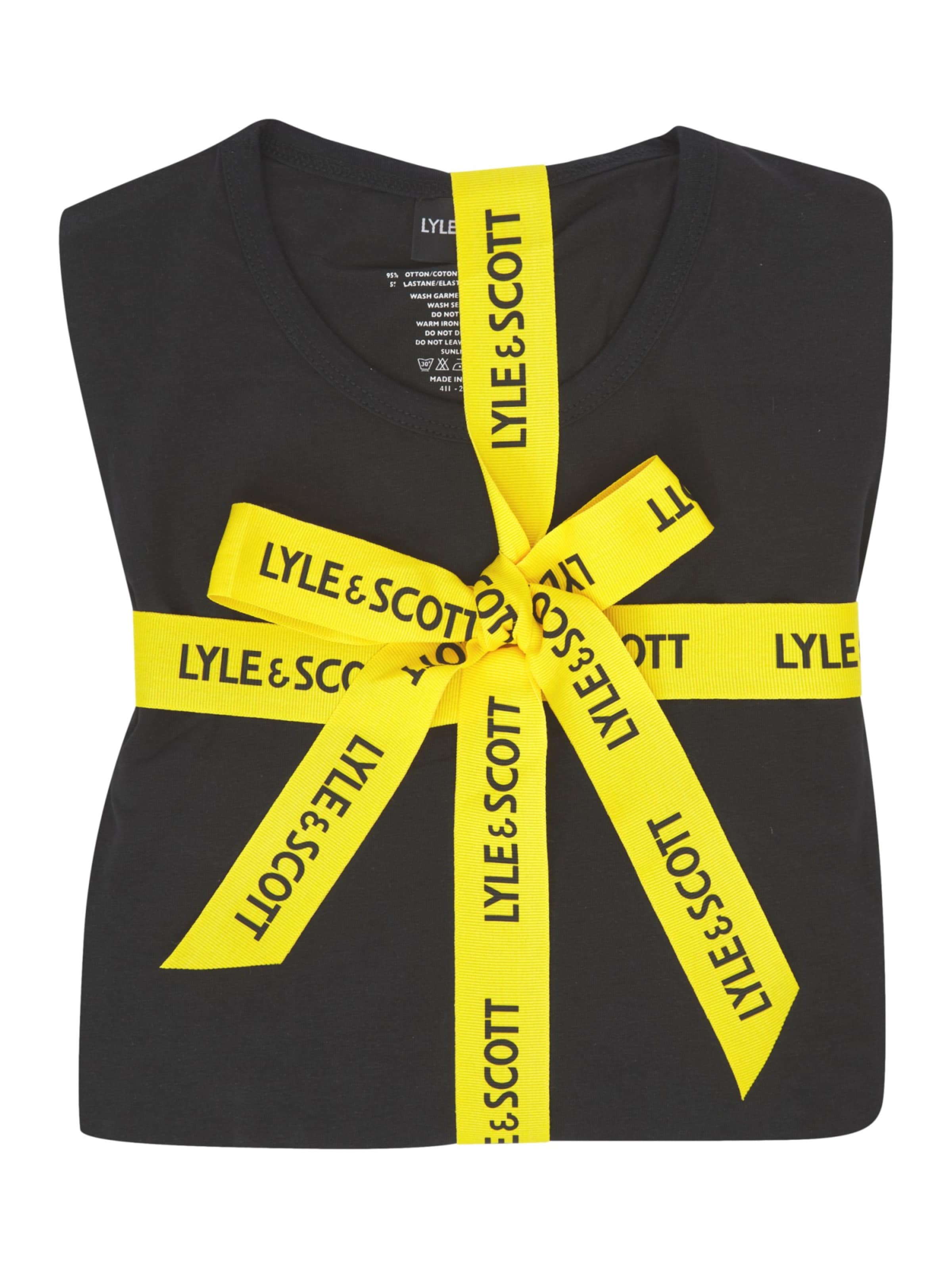 Pyjama court 'Charlie' Lyle & Scott en noir