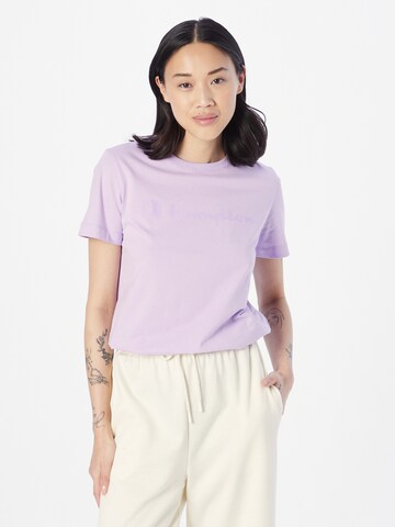 Champion Authentic Athletic Apparel T-shirt i lila: framsida