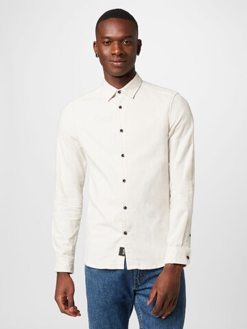 Only & Sons Slim fit Koszula 'ARI' w kolorze biały: przód