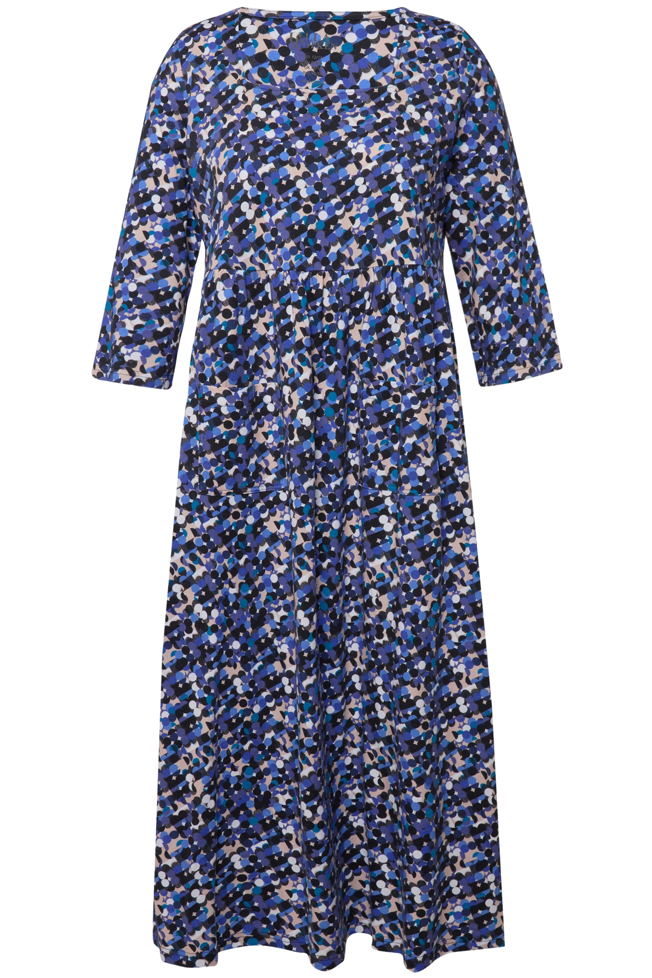 Ulla Popken Kleid in Blau: Vorderseite