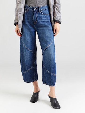Barrel Jeans 'SWORE' de la DRYKORN pe albastru: față