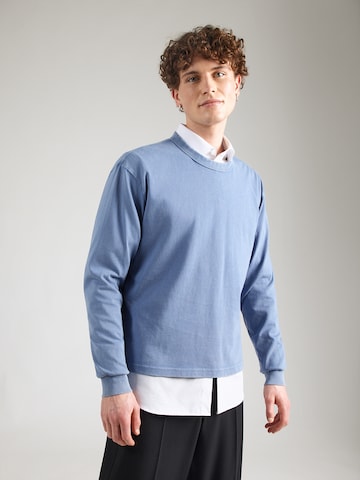 GAP Póló 'LS HVY CROP TEE' - kék: elől