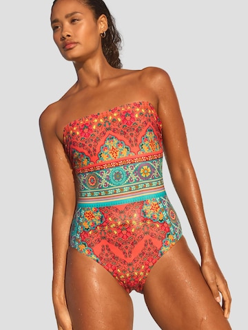 Next Bandeau Swimsuit in Pink