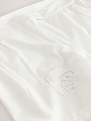 Loosefit Pantaloni con pieghe di Next in bianco