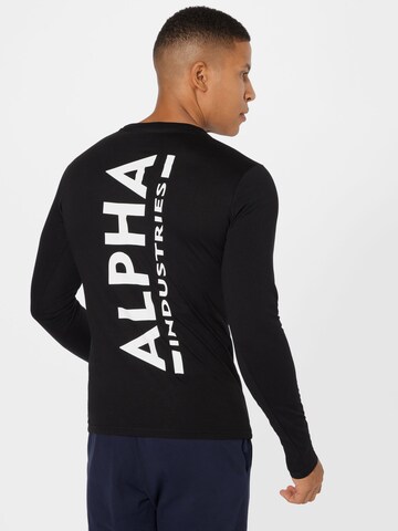 ALPHA INDUSTRIES Shirt in Schwarz