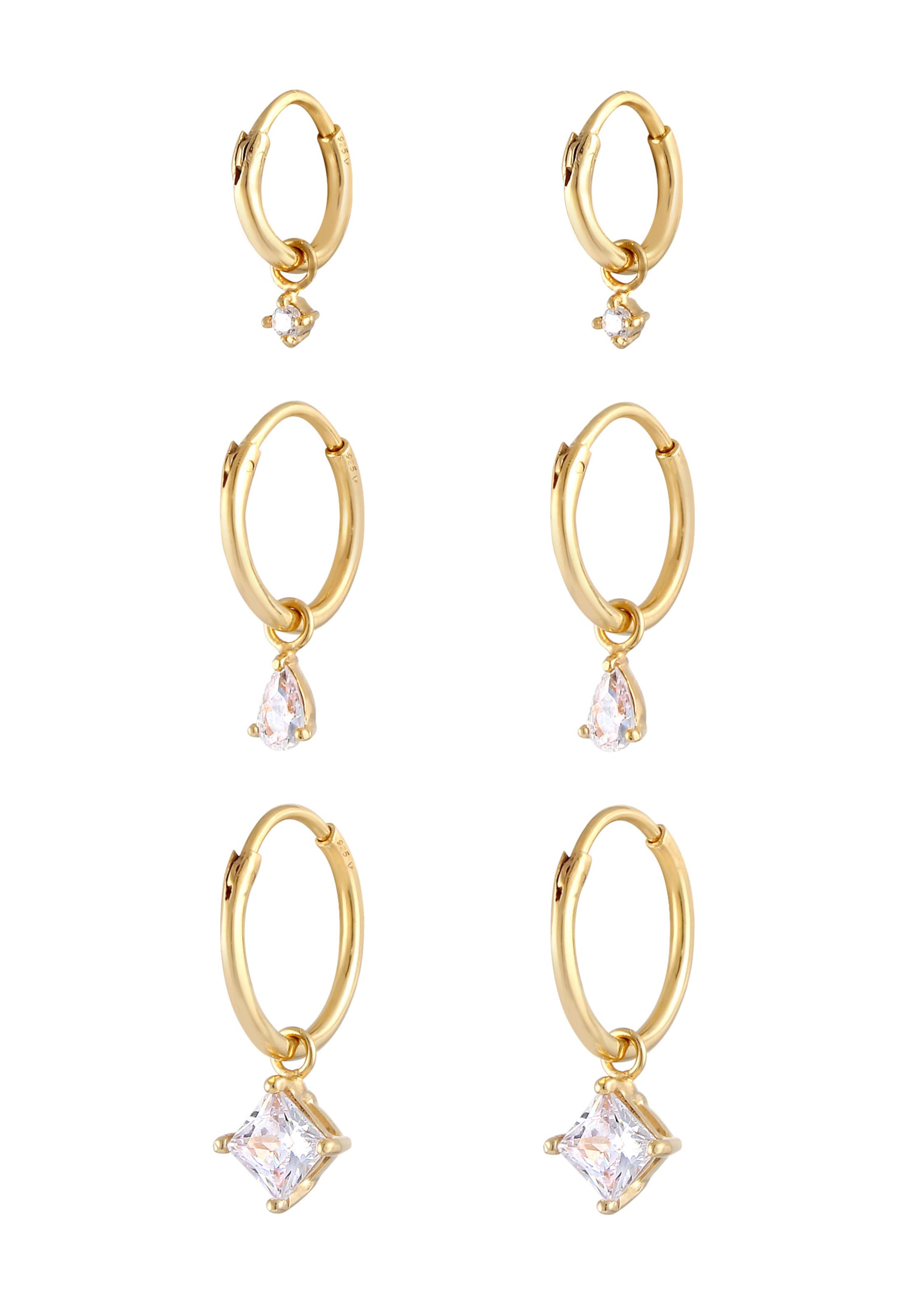 ELLI - Conjunto de joyería en oro: frente