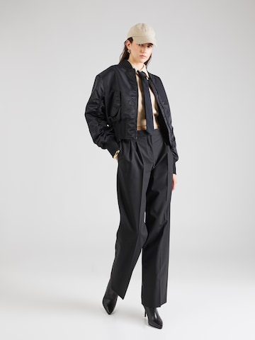Regular Pantalon à pince 'Helepher-2' HUGO en noir