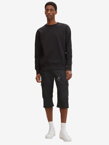 TOM TAILOR Regular Cargo Pants 'Max' in Black