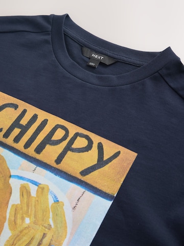 Next Футболка 'Chippy Tea Frankie Thorpe' в Синий