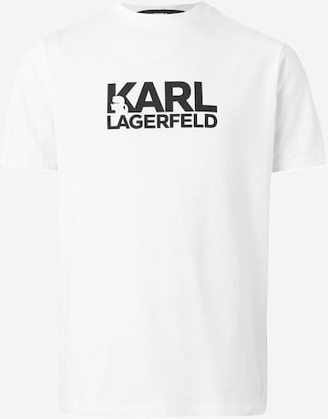 Karl Lagerfeld Тениска в бяло: отпред