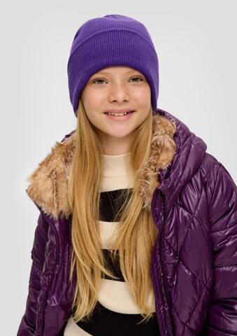 s.Oliver Beanie in Purple: front