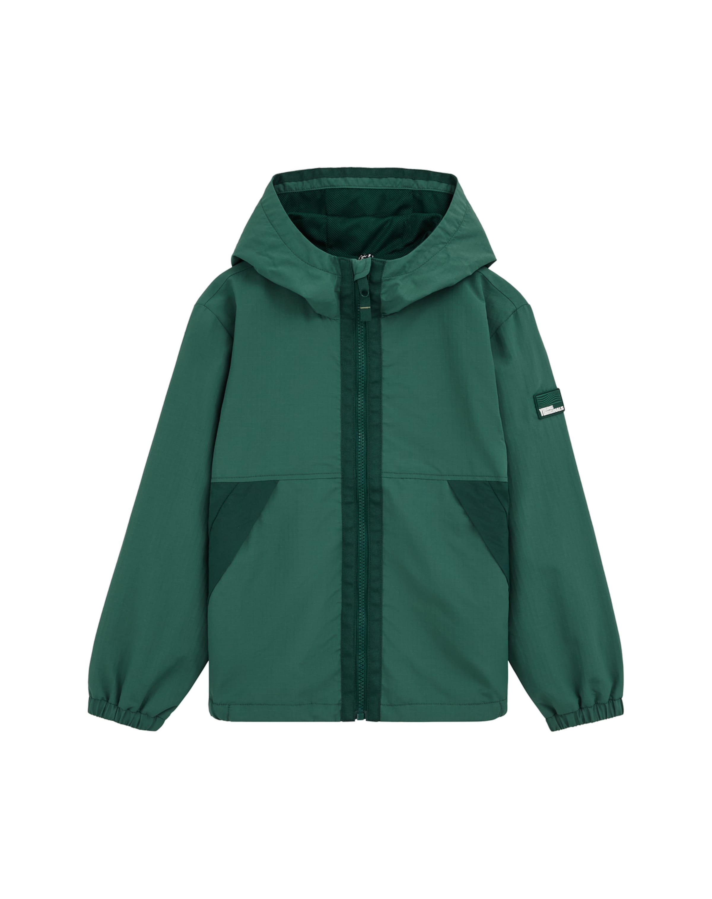 Geacă de primăvară-toamnă de la WE Fashion pe verde: față