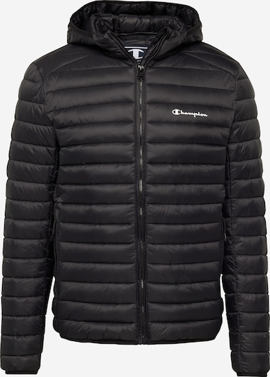 Champion Authentic Athletic Apparel Демисезонная куртка в Черный / Белый, Обзор товара