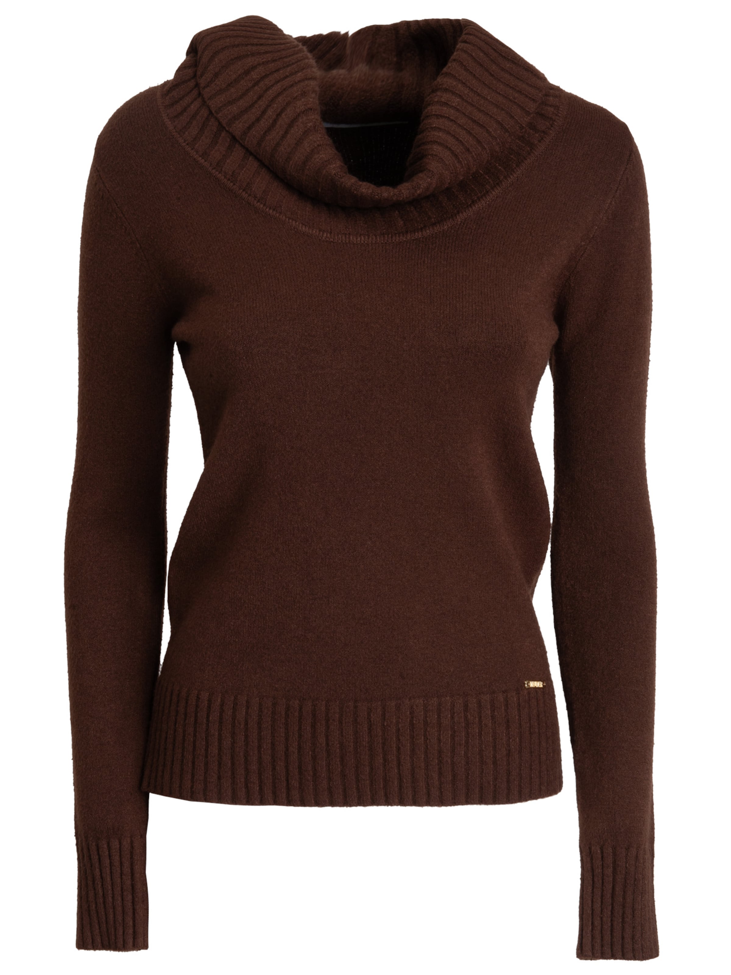 Influencer Pullover in Braun: Vorderseite