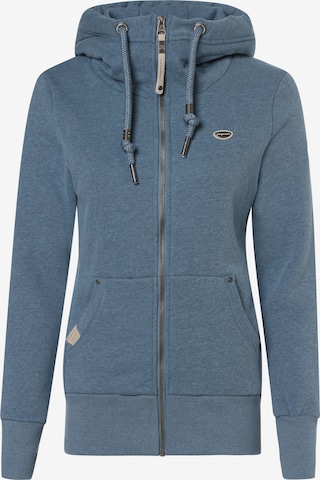 Ragwear Zip-Up Hoodie 'Neska' in Blue: front