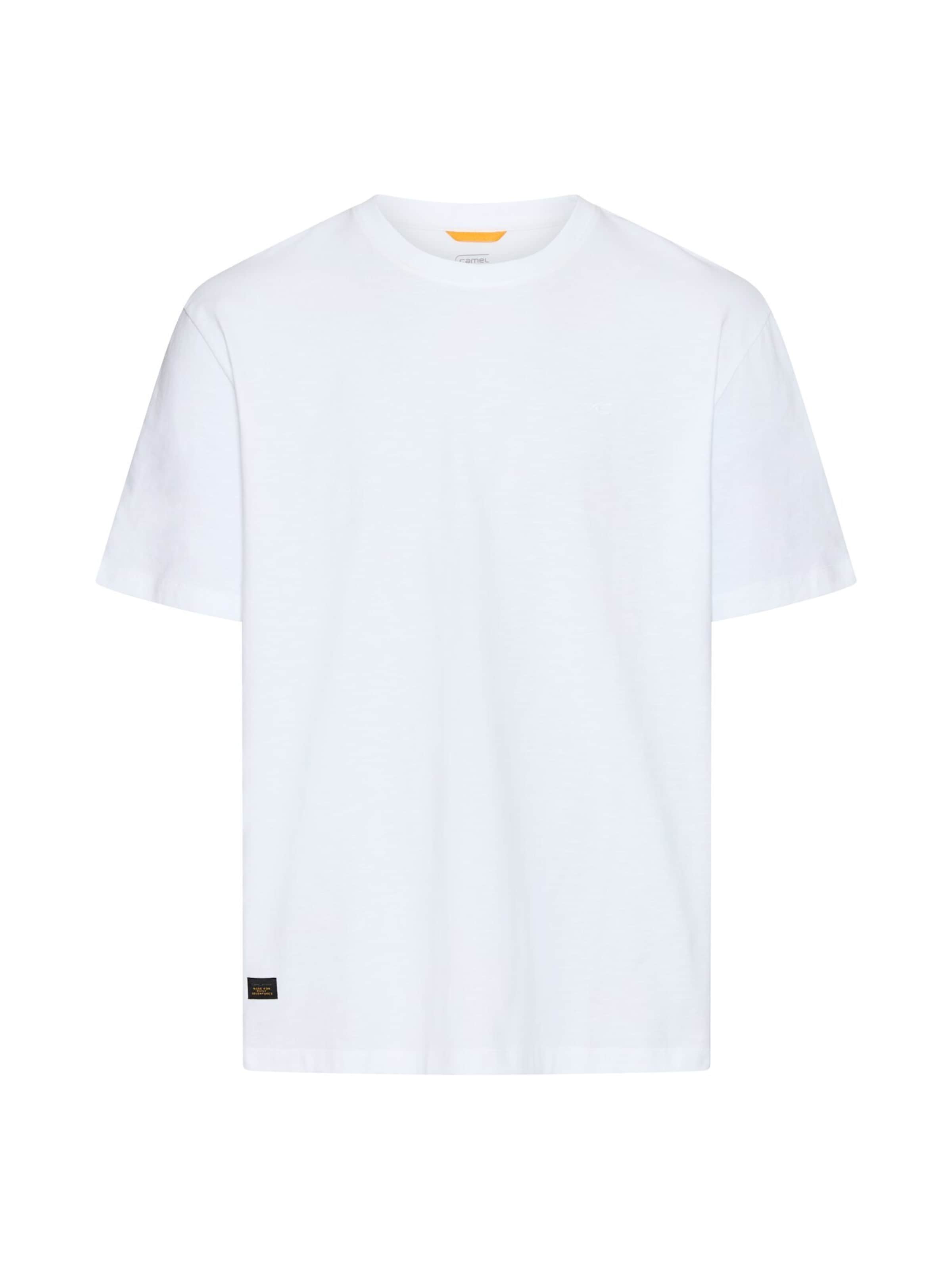 CAMEL ACTIVE T-Shirt im Relaxed Fit in Weiß: Vorderseite