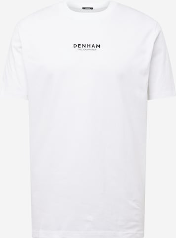 DENHAM Shirt 'LIBRARY' in Weiß: predná strana