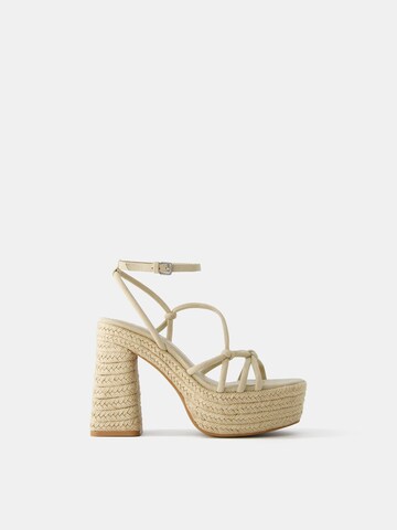 Bershka Remsandal i beige