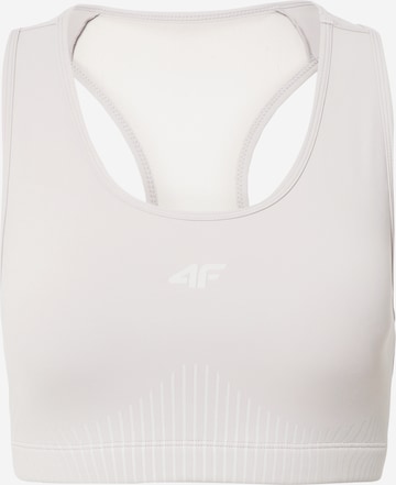 4F Bustier Sports-BH 'STAD011' i grå: forside