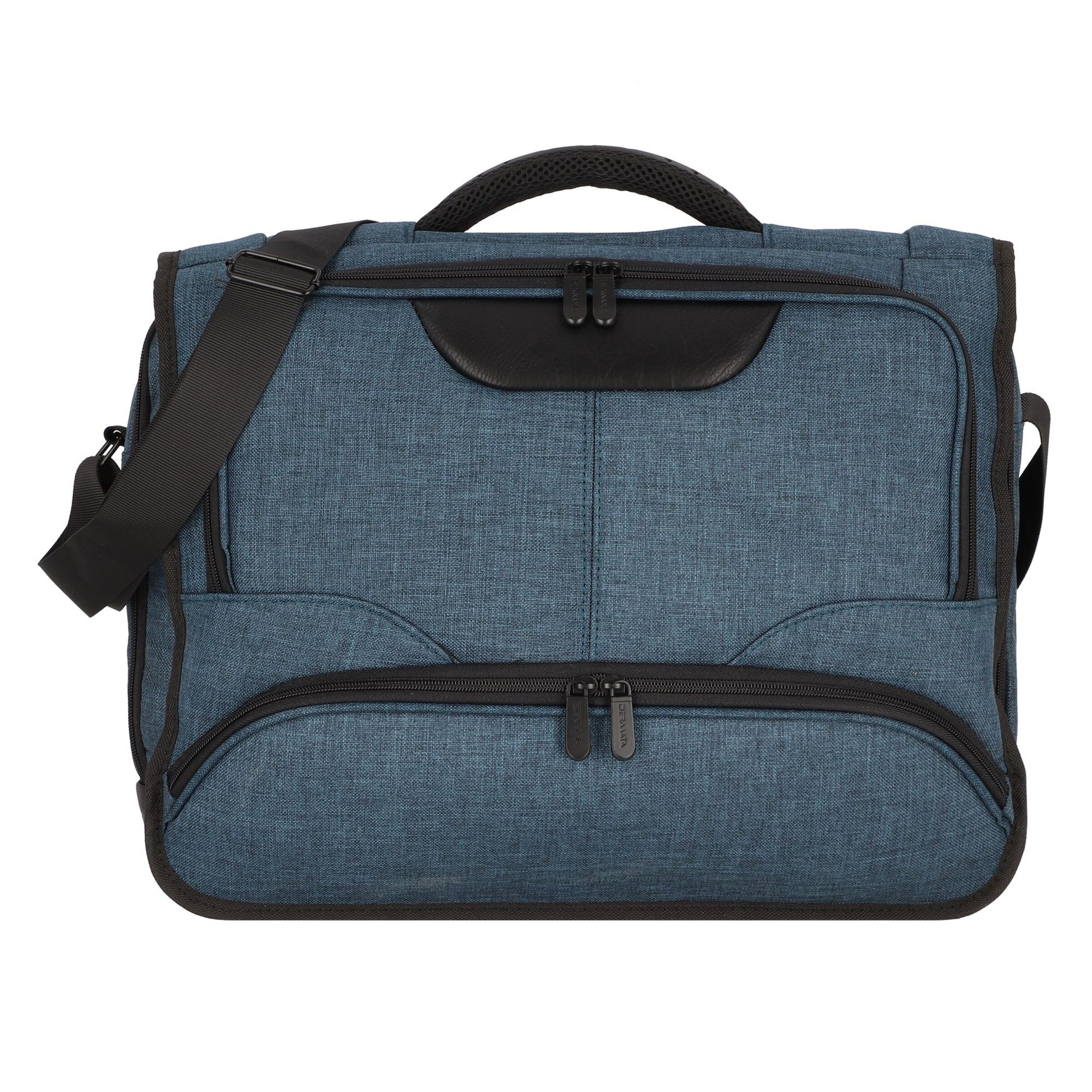 Borsa portadocumenti di Dermata in blu: frontale