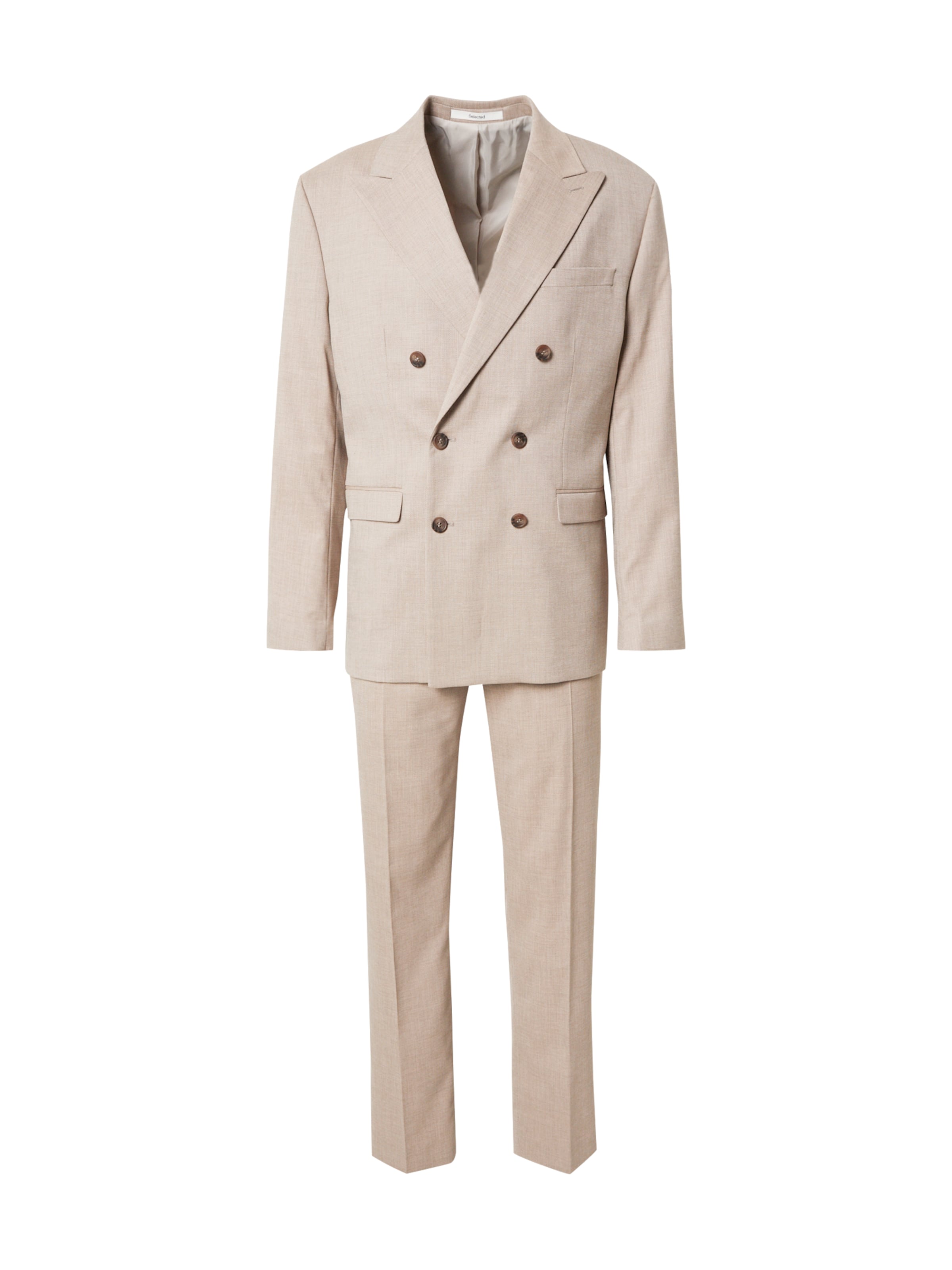 SELECTED Regular Suit 'SLHNEIL' in Beige: front