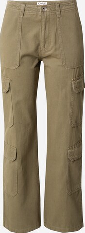 Pantalon cargo 'MALFY' ONLY en vert : devant