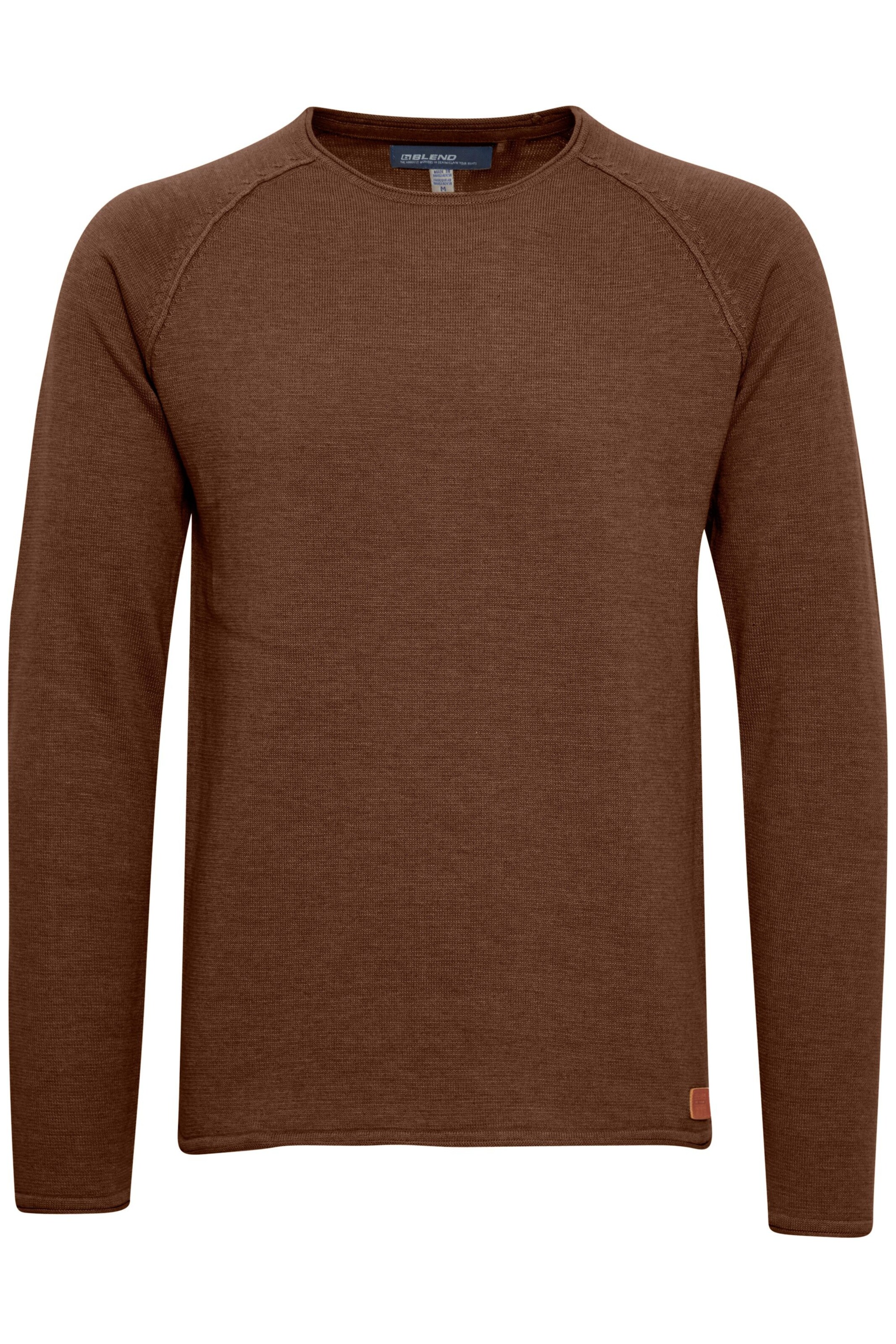 BLEND Trui 'John' in Bruin: voorkant