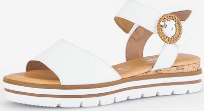 GABOR Sandale in beige / weiß, Produktansicht