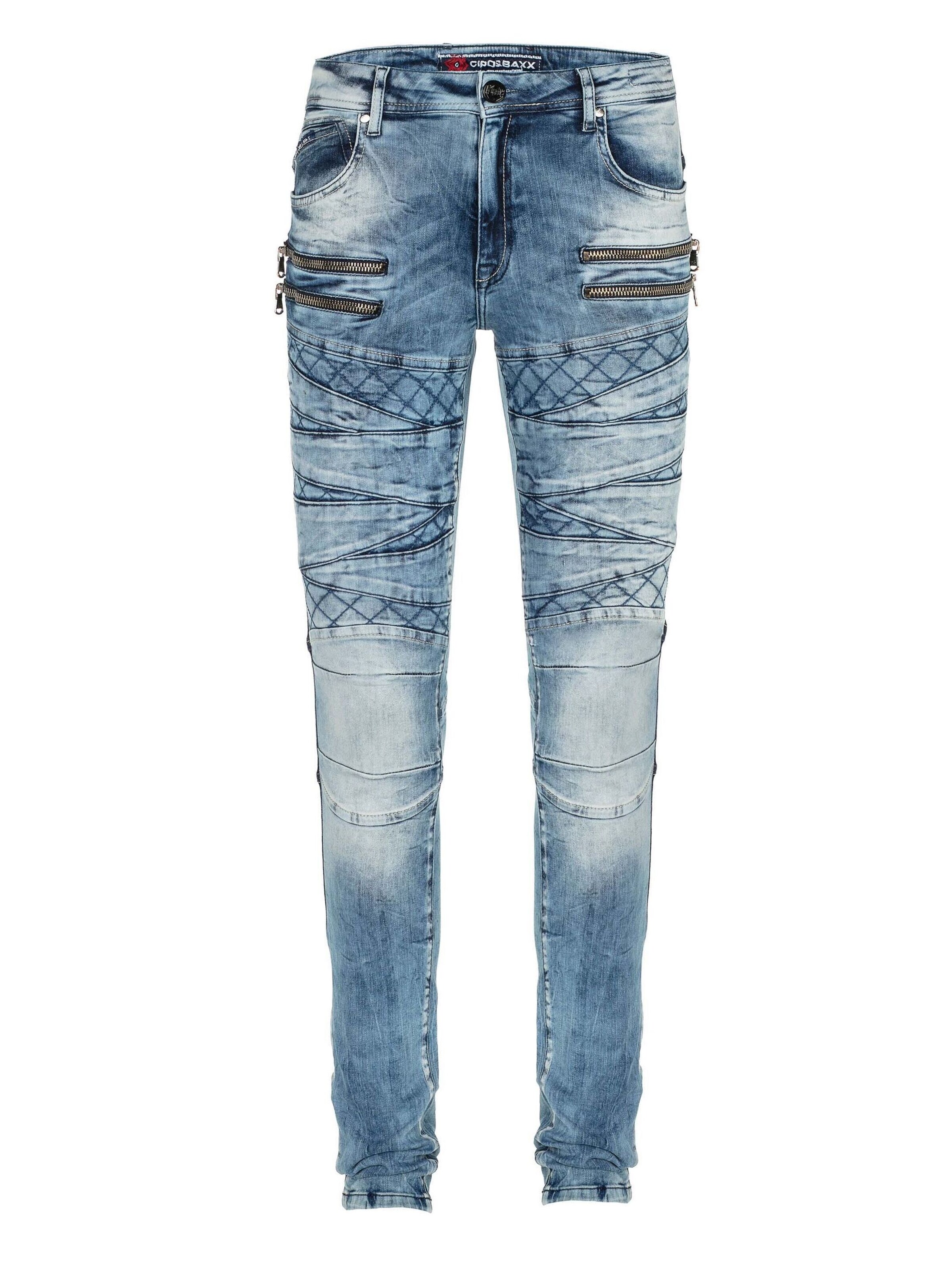 CIPO & BAXX Slim fit Jeans in Blue: front
